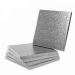 Podk�ad kwadratowy gruby metaliczny pod tort, ciasto  (...