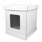 Pude�ko wysokie do transportu tort�w pi�trowych z boczn...