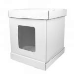 Pude�ko wysokie do transportu tort�w pi�trowych z boczn...