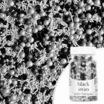 Posypka cukrowa z�oto-czarna Pearls black swan (70 g) -...