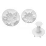 Foremki do wycinania ciasteczek z t�oczkiem zestaw (3 s...