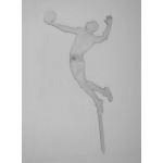 Topper ze sklejki, siatkarz (wysoko��: 15 cm)  - Mill A...