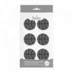 Ozdoby cukrowe pi�ki do koszyk�wki (6 sztuk) - Decora