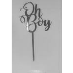 Topper z plexi Oh Boy, z�oty - Mill Art