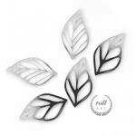 Listki z plexi a�urowe, z�ote (5 sztuk) - Mill Art