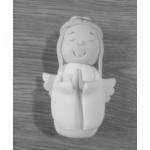 Figurka z masy cukrowej kl�cz�ca dziewczynka, anio�ek -...