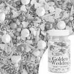 Posypka cukrowa zoto biaa Pearls Golden Wedding (70 g...