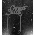 Topper niebieski Chrzest �wi�ty (11,5 x 6 cm) - Topper ...