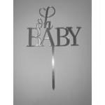 Topper z plexi Oh Baby, z�oty - Mill Art