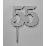 Topper ze sklejki cyfra 55 - Mill Art