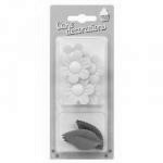 Dekoracje waflowe r�owe niezapominajki i listki (5 + 6...