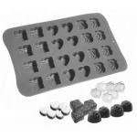 Forma silikonowa do czekoladek w trzech kszta�tach - Br...