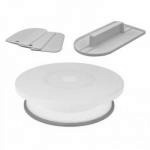 Talerz obrotowy do dekorowania, szpachla i 3 �opatki - ...