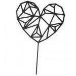 Topper a�urowe serce, fuksja - Cudodruczki