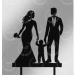 Topper z plexi �lubny para z ch�opcem II, czarny - Mill...