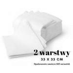 Serwetki papierowe bia�e 33 x 33 cm, dwuwarstwowe, komp...