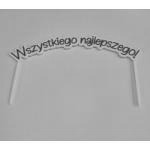 Topper napis w p�okr�gu wszystkiego najlepszego, niebi...