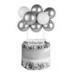 Topper girlanda balonowa na tort z�oto - r�owa - CakeL