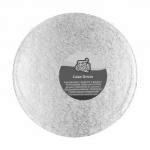 Podk�ad okr�g�y metaliczny pod tort, ciasto (25 cm), sr...
