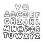 Wykrawacze do masy cukrowej i ciastek du�e litery - CK