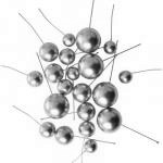 Dekoracja na tort kuleczki na piku z�ote, topper - Cake...