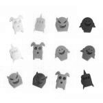 Znaczniki silikonowe do kieliszk�w, weso�e stworki (12 ...