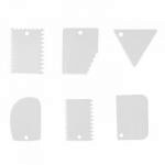 Zestaw szpatu� do dekoracji ciasta (6 sztuk) - Brunbeste