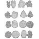 Foremki do wycinania ciasteczek ze stemplem zestaw, Bo�...