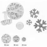 Foremki do wycinania ciasteczek z t�oczkiem, �nie�ynki ...