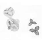 Foremki do wycinania ciasteczek z t�oczkiem, li�cie ost...