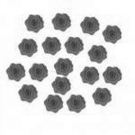 Dekoracja waflowa r�a chi�ska �rednia, czerwona (18 sz...