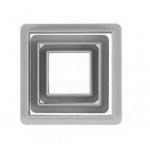 Foremki do wykrawania ciasteczek kwadraty, plastikowe (...