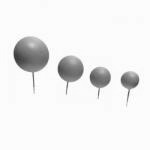 Dekoracja na tort kuleczki na piku baby blue matowe, to...