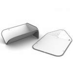 Deska do krojenia bia�a - RINSE&CHOP - Joseph Joseph