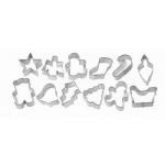 Foremki metalowe do wycinania mini ciasteczek (12 cz�c...