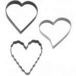 Zestaw metalowych foremek do wykrawnia ciastek w kszta�...