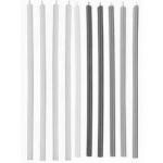 D�ugie i cienkie �wieczki kolorowe na tort (12 szt. w o...