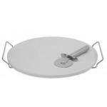 Kamie� do pieczenia pizzy i chleba na stojaku + n� - D...