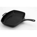 Patelnia grillowa �eliwna emaliowana prostok�tna w czar...