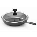 Patelnia �eliwna emaliowana z pokryw� (�rednica: 28 cm)...